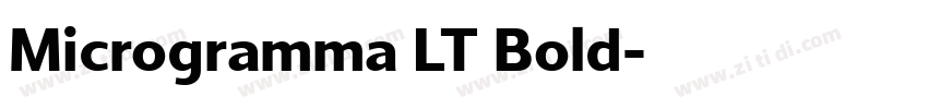 Microgramma LT Bold字体转换